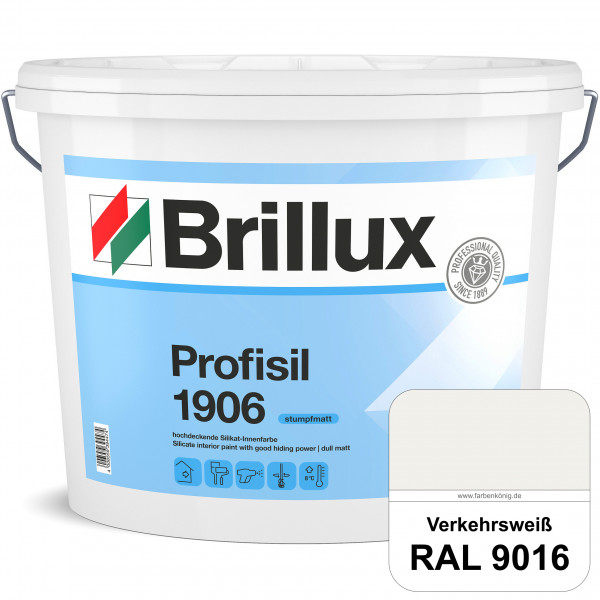 Profisil 1906 Silikat-Innenfarbe (B-Ware) - 2,5 Liter (RAL 9016 Verkehrsweiß)