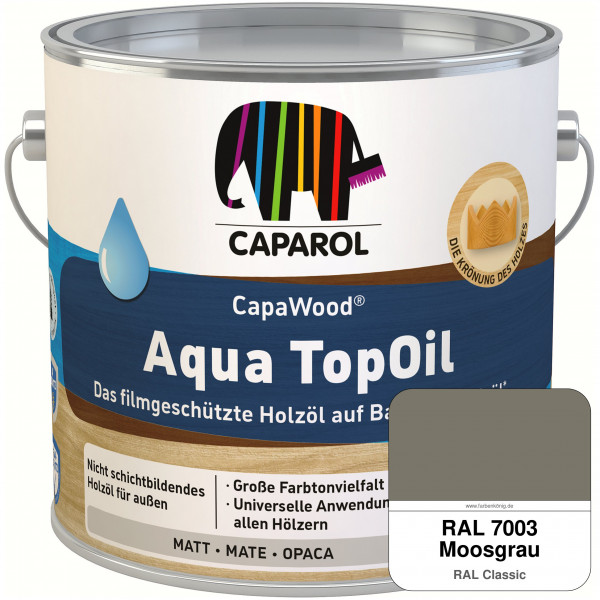 CapaWood® AquaTopOil (RAL 7003 Moosgrau)