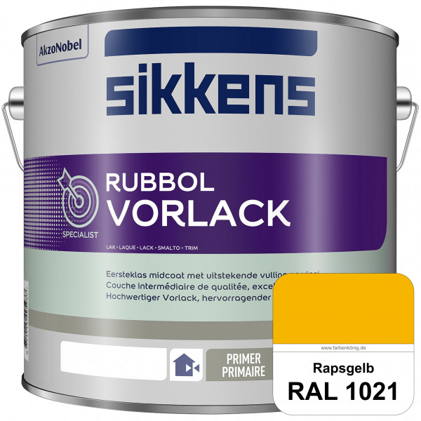 Rubbol Vorlack (RAL 1021 Rapsgelb) Aromatenfreier Vorlack der Spitzenklasse (außen & innen)