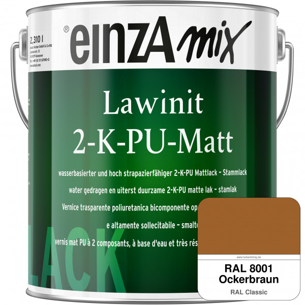 einzA Lawinit 2-K-PU Matt Stammlack (RAL 8001 Ockerbraun)