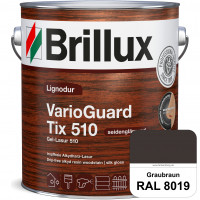 Lignodur VarioGuard Tix 510 (Gel-Lasur 510) RAL 8019 Graubraun