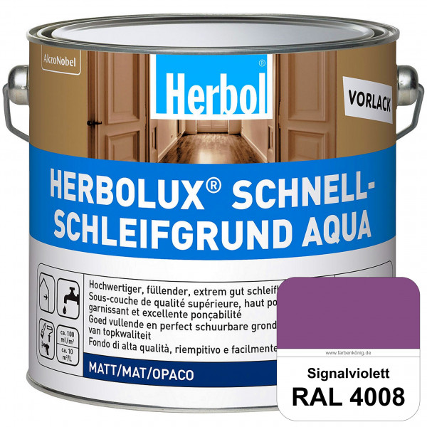 Schnellschleifgrund Aqua (RAL 4008 Signalviolett) wasserverdünnbarer Vorlack mit hervorragender Schl