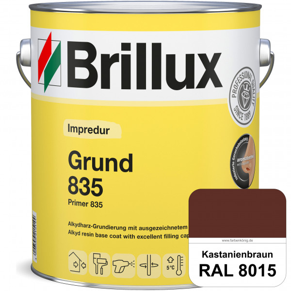 Impredur Grund 835 (RAL 8015 Kastanienbraun) Grundierung für Laub- und Nadelholz wie Fenstern, Türen