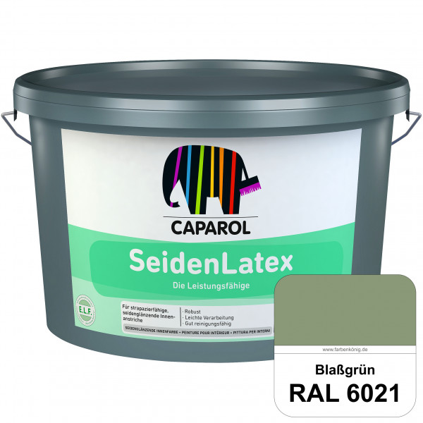 SeidenLatex ELF (RAL 6021 Blassgrün) strapazierfähige, scheuerbeständige und seidenmatte Latexfarbe