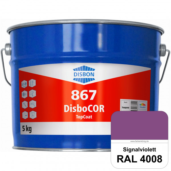 DisboCOR 867 TopCoat (RAL 4008 Signalviolett) Anwendungsfreundliche Korrosionsschutz-Deckbeschichtun
