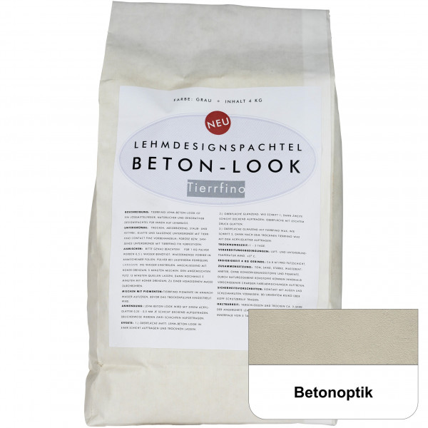 LEHM-BETON-LOOK Designspachtel - Betonoptik