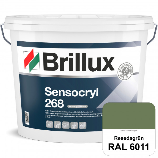 Sensocryl ELF 268 (RAL 6011 Resedagrün) hochwertige seidenglänzende & strapazierfähige Reinacrylat-I