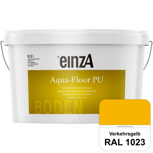 einzA Aqua-Floor PU (RAL 1023 Verkehrsgelb) seidenglänzender Acryl-PU-Bodenbeschichtung