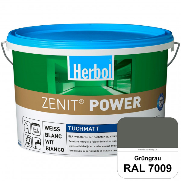 Herbol Zenit Power (RAL 7009 Grüngrau) Superdeckende ELF-Wandfarbe