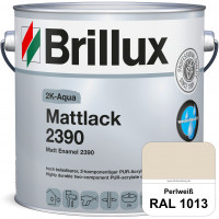 2K-Aqua Mattlack 2390 (RAL 1013 Perlweiß) mechanisch und chemisch hoch belastbar für außen & innen