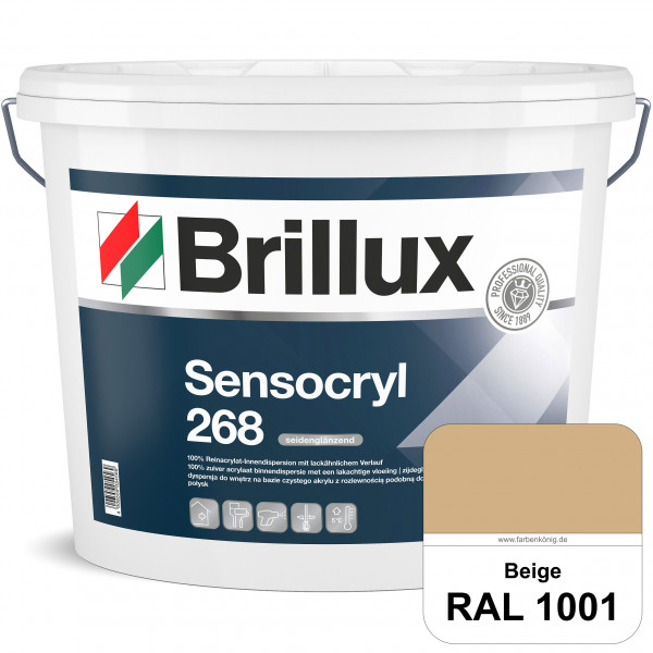 Sensocryl ELF 268 (RAL 1001 Beige) hochwertige seidenglänzende & strapazierfähige Reinacrylat-Innend