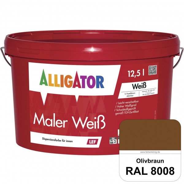 Maler Weiß LEF (RAL 8008 Olivbraun)