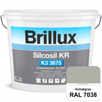 Silcosil KR K3 3675 (RAL 7038 Achatgrau) siliconverstärkter Dekorputz, Kratzputzstruktur, wetterbest