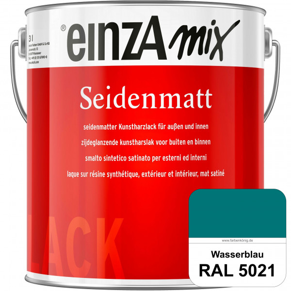 einzA Seidenmatt (RAL 5021 Wasserblau) Lösemittelhaltiger Seidenmattlack