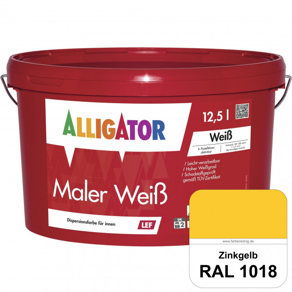 Maler Weiß LEF (RAL 1018 Zinkgelb)