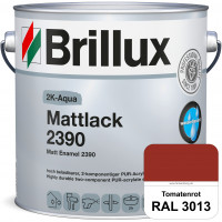 2K-Aqua Mattlack 2390 (RAL 3013 Tomatenrot) mechanisch und chemisch hoch belastbar für außen & innen