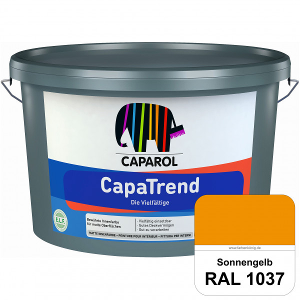 CapaTrend (RAL 1037 Sonnengelb) matte hochdeckende Dispersionsfarbe für den Innenbereich