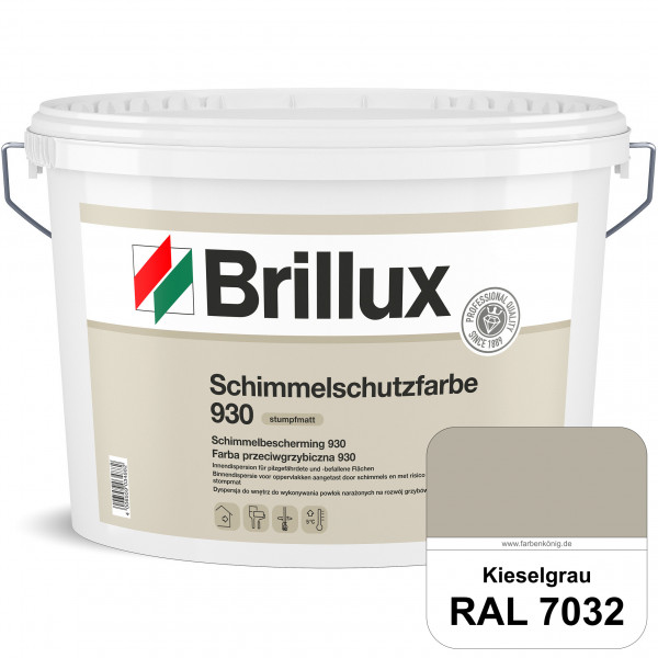 Schimmelschutz 930 (RAL 7032 Kieselgrau) Spezial-Dispersionsfarbe für pilzgefährdeter und pilzbefall