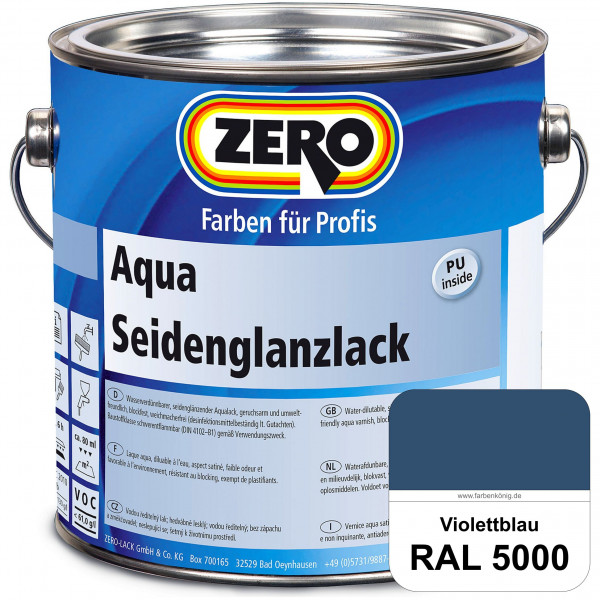 Aqua Seidenglanzlack (RAL 5000 Violettblau)
