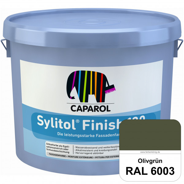 Sylitol® Finish 130 (RAL 6003 Olivgrün) wetterbeständige Fassadenbeschichtungen auf Silikatbasis