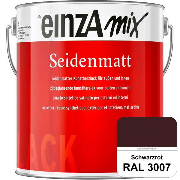 einzA Seidenmatt (RAL 3007 Schwarzrot) Lösemittelhaltiger Seidenmattlack