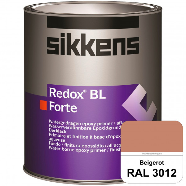 Redox BL Forte (RAL 3012 Beigerot) seidenmatte & wasserbasierte 2-K-Epoxidharzlack (innen)