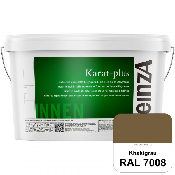 einzA Karat-plus (RAL 7008 Khakigrau) Innenwandfarbe mit herausragenden Produkteigenschaften