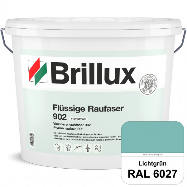 Flüssige Raufaser ELF 902 (RAL 6027 Lichtgrün) Spezial-Dispersionsfarbe mit Raufasereffekt