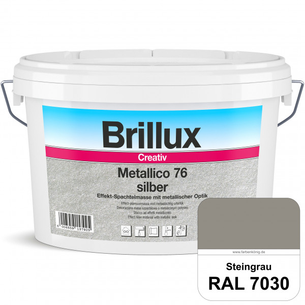 Creativ Metallico 76 (RAL 7030 Steingrau) Effektspachtelmasse für Oberflächen mit metallischer Optik