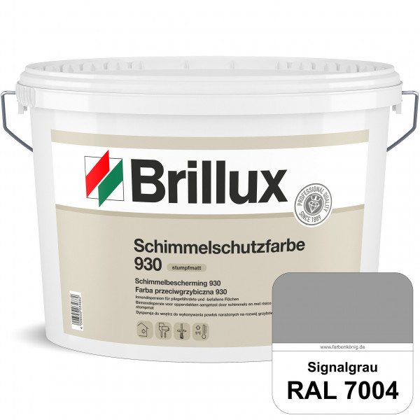 Schimmelschutz 930 (RAL 7004 Signalgrau) Spezial-Dispersionsfarbe für pilzgefährdeter und pilzbefall
