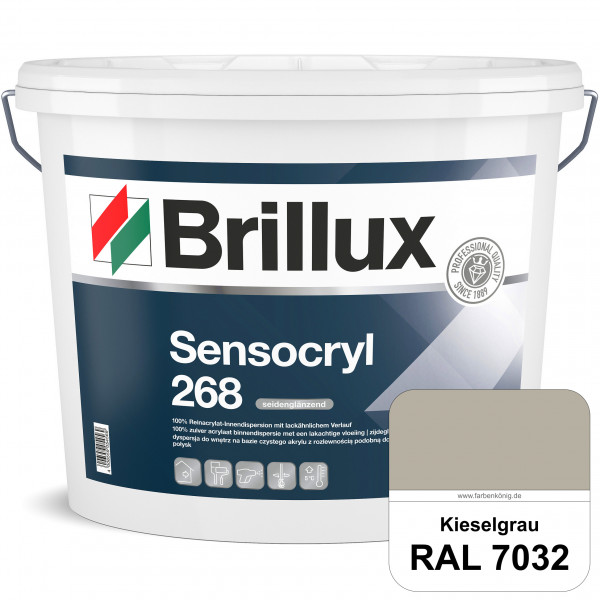 Sensocryl ELF 268 (RAL 7032 Kieselgrau) hochwertige seidenglänzende & strapazierfähige Reinacrylat-I