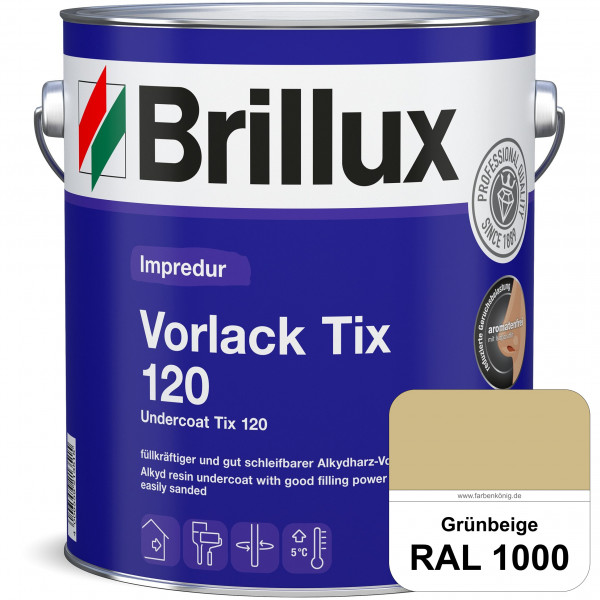 Impredur Vorlack Tix 120 (RAL 1000 Grünbeige) Vorlack für grundierte bzw. gespachtelten Holz- und Me