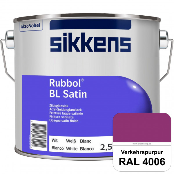 Rubbol BL Satin (RAL 4006 Verkehrspurpur) hochelastischer & seidenglänzender Lack (wasserbasiert) in