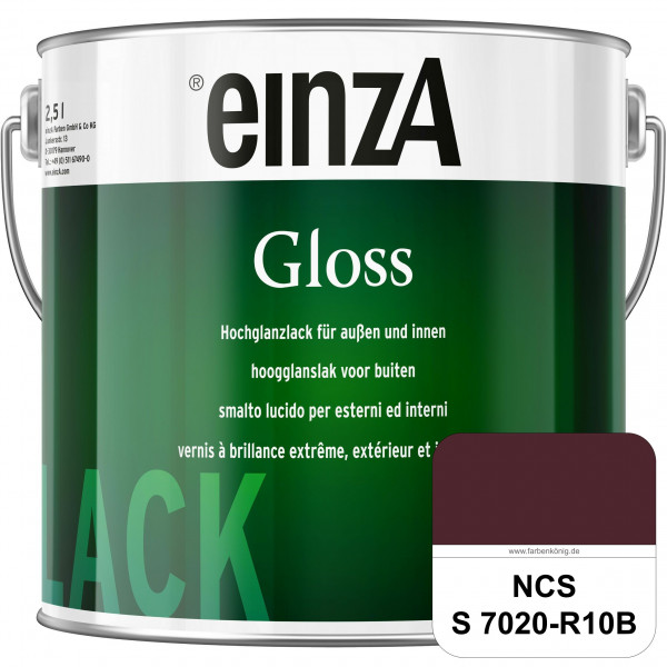 einzA Gloss (NCS S 7020-R10B) Hochwertiger Alkydharzlack in Premium-Qualität, hochglänzend.