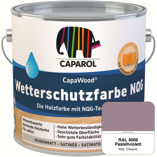CapaWood® Wetterschutzfarbe NQG (RAL 4009 Pastellviolett) - ersetzt Capadur Wetterschutzfarbe NQG