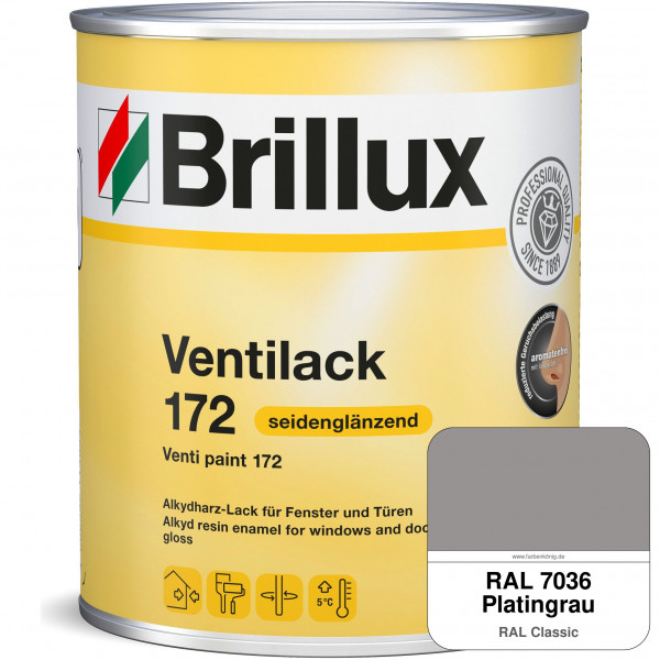 Ventilack Seidenglanz 172 (RAL 7036 Platingrau)
