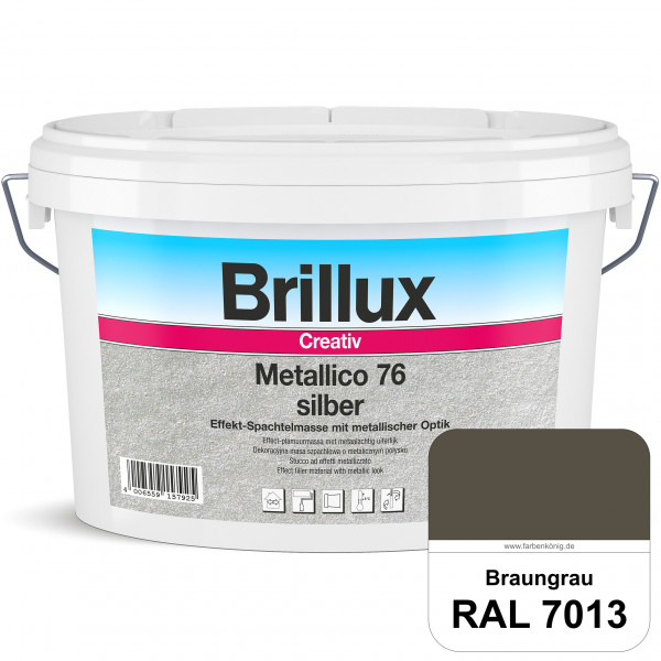 Creativ Metallico 76 (RAL 7013 Braungrau) Effektspachtelmasse für Oberflächen mit metallischer Optik