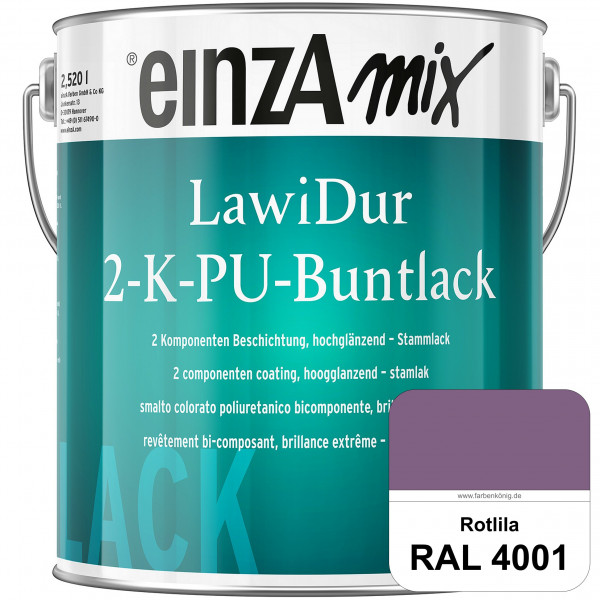 einzA LawiDur 2-K-PU-Buntlack - Hochglanz (RAL 4001 Rotlila)