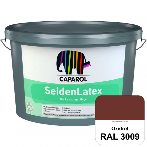 SeidenLatex ELF (RAL 3009 Oxidrot) strapazierfähige, scheuerbeständige und seidenmatte Latexfarbe