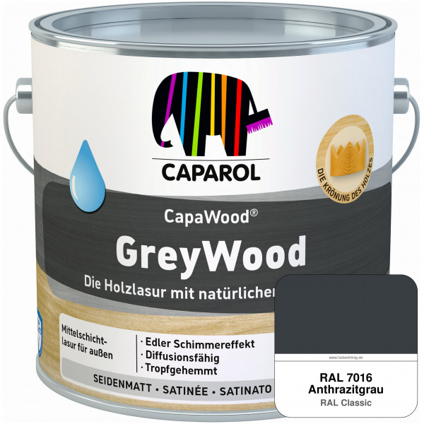 CapaWood® GreyWood (RAL 7016 Anthrazitgrau) - ersetzt Capadur GreyWood