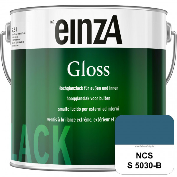 einzA Gloss (NCS S 5030-B) Hochwertiger Alkydharzlack in Premium-Qualität, hochglänzend.