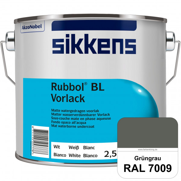 Rubbol BL Vorlack (RAL 7009 Grüngrau) Wasserbasierter, matter & umweltschonender Vorlack (innen)