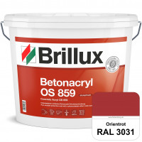 Betonacryl OS 859 (RAL 3031 Orientrot) Wetterbeständige Schutzbeschichtung für Betonflächen (Außen)