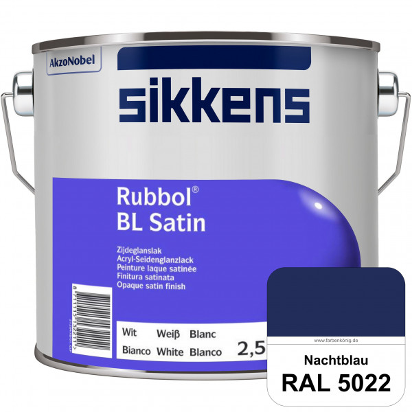 Rubbol BL Satin (RAL 5022 Nachtblau) hochelastischer & seidenglänzender Lack (wasserbasiert) innen &