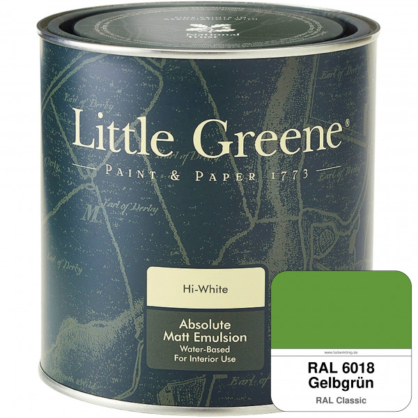 Absolute Matt Emulsion - Sample Pot 250 ml (RAL 6018 Gelbgrün)