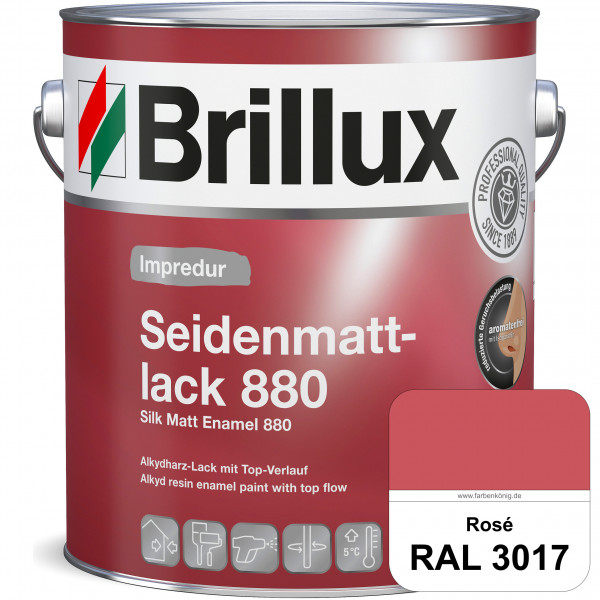 Impredur Seidenmattlack 880 (RAL 3017 Rosa) für Holz- oder Metallflächen innen & außen