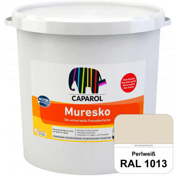 Muresko Nespri (R 30) (RAL 1013 Perlweiß) Silanisierte Reinacrylat-Fassadenfarbe auf SilaCryl®-Basis