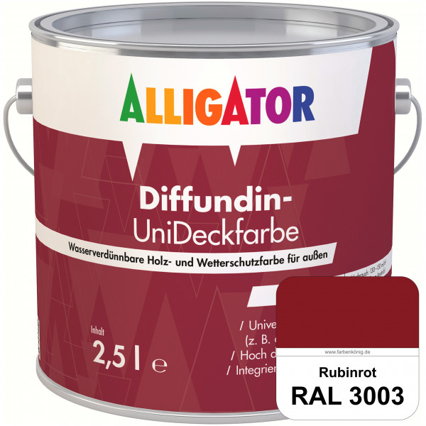 ALLIGATOR Diffundin-UniDeckfarbe (RAL 3003 Rubinrot)
