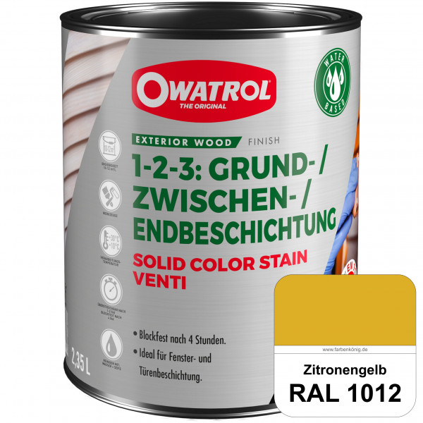 SOLID COLOR STAIN VENTI (RAL 1012 Zitronengelb)