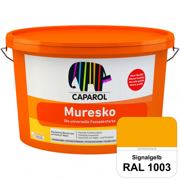 Muresko (RAL 1003 Signalgelb) Silanisierte Reinacrylat-Fassadenfarbe auf SilaCryl®-Basis